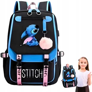 Plecak Szkolny Do Szkoły Przedszkola Tornister Stich Lilo i Stich Pojemny - Plecaki szkolne i tornistry - miniaturka - grafika 1
