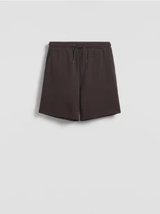 Reserved - Szorty jogger regular fit - ciemnobrązowy - Spodenki męskie - miniaturka - grafika 1