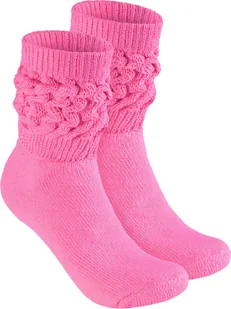 BRUBAKER slouch socks - damskie skarpetki slouch do fitnessu, jogi i treningu - skarpetki sportowe dla kobiet, różowe, rozmiar 35-38, 1 para - Skarpetki damskie - miniaturka - grafika 1