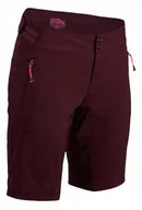 Spodenki rowerowe - Spodenki rowerowe damskie Silvini Patria plum S - miniaturka - grafika 1
