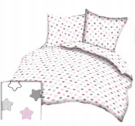 Pościel - pościel bawełna lux 200x220 + 2 poszewka B 294-1 gwiazdki piernikowe różowe - miniaturka - grafika 1