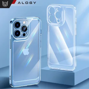 Etui do iPhone 15 Pro obudowa Case silikonowe przezroczyste ochrona aparatu osłona obiektywów Alogy Slim - Etui i futerały do telefonów - miniaturka - grafika 6