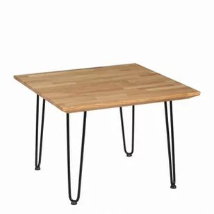 Stolik kawowy na metalowych nogach, dąb naturalny IRON OAK - Ławy i stoliki kawowe - miniaturka - grafika 1