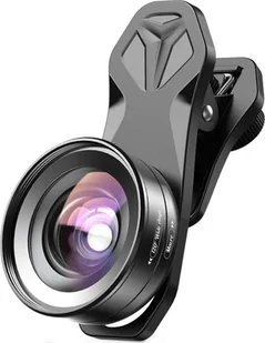 Apexel Zestaw 2 profesjonalnych obiektywów Apexel wykonanych z obiektywu makro 10x i obiektywu szerokokątnego 120, kompatybilnych z iPhone, Samsung, Huawei, Oppo, Xiaomi - Pozostałe akcesoria do telefonów - miniaturka - grafika 1