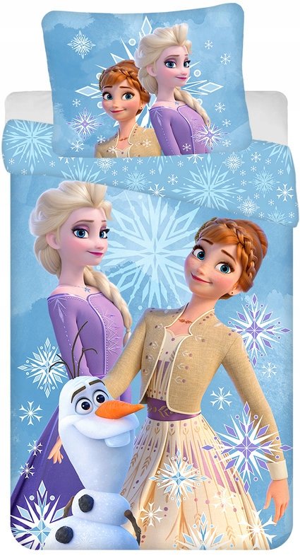 Pościel 140x200 Kraina Lodu Frozen Disney Elsa Anna 100% Bawełniana