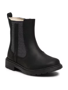 Clarks Trapery Astrol Orin T 261541066 Czarny - Buty dla dziewczynek - miniaturka - grafika 1