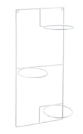 Kwietniki - Kwietnik ścienny wiszący potrójny biały 71 cm - miniaturka - grafika 1