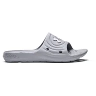 Klapki i japonki męskie - Męskie Klapki UNDER ARMOUR UA M LOCKER IV SL 3023758-100 – Biały - miniaturka - grafika 1