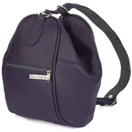 Torebki damskie - Fioletowy Plecak Damski Skórzany Torebka 2W1 Beltimore 019 : Kolory - Fioletowy - miniaturka - grafika 1