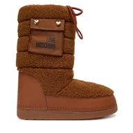 Śniegowce damskie - Śniegowce LOVE MOSCHINO JA24452G0NISM21A Brązowy - miniaturka - grafika 1