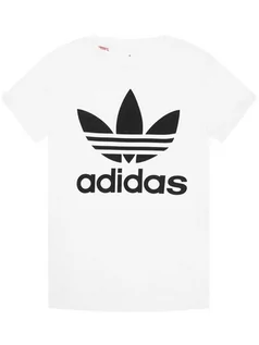 Koszulki dla chłopców - Adidas T-Shirt Trefoil DV2904 Biały Regular Fit - grafika 1