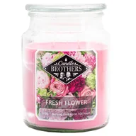 Świece - Świeca zapachowa 2 knoty w szkle Candle Brothers 510 g - Kwiaty Fresh Flower - miniaturka - grafika 1