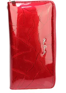 Portfel Damski Skóra Naturalna PIERRE CARDIN Z Suwakiem Piórnik 19 cm Lakierowany 119 - Portfele - miniaturka - grafika 12
