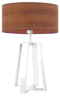 Lampy stojące - Skandynawska lampka nocna na białym stelażu - C6-W38 - miniaturka - grafika 1