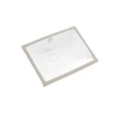 Umywalki - Umywalka podblatowa Uptrend TREMO biały połysk, z przelewem 1 szt. - miniaturka - grafika 1