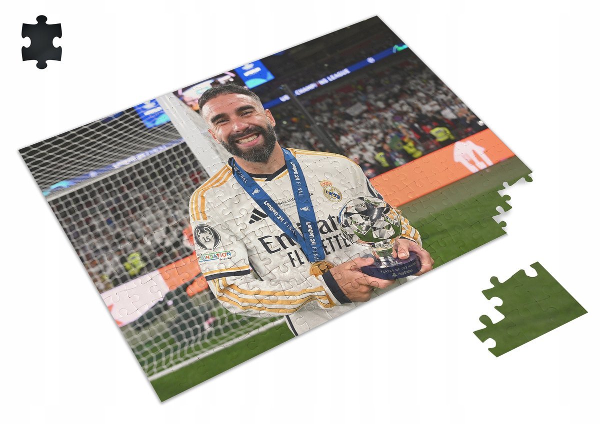 PUZZLE DANI CARVAJAL REAL PIŁKA A3 252 el z Nadrukiem + IMIĘ #8