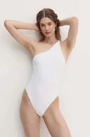 Stroje kąpielowe - Calvin Klein jednoczęściowy strój kąpielowy kolor biały miękka miseczka KW0KW02379 - miniaturka - grafika 1