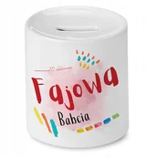 Skarbonki - Skarbonka Dla Babci na Dzień Babci na Prezent z Nadrukiem ze Zdjęciem - miniaturka - grafika 1