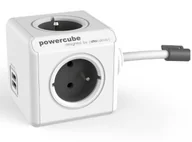 Listwy zasilające - PowerCube Original 4 gniazda 2x USB 1.5m szary 2402GY/FREUPC - miniaturka - grafika 1