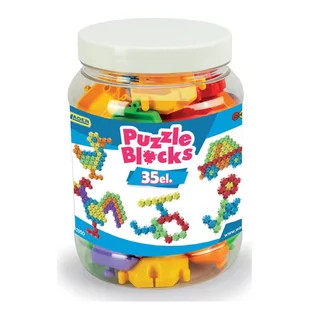 Klocki puzzle słoik 35 elementów - Klocki - miniaturka - grafika 1