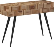 Konsole i sekretarzyki - vidaXL Stolik konsolowy, 110x34x80 cm, drewno tekowe z odzysku - miniaturka - grafika 1