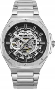 Zegarek Zegarek męski KENNETH COLE KCWGL2217304 stalowy klasyczny skeleton - Zegarki męskie - miniaturka - grafika 1