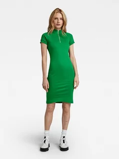 Sukienki - G-Star Sukienka w kolorze zielonym - grafika 1