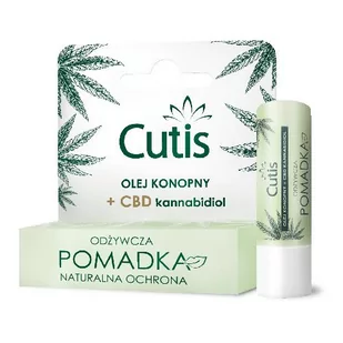 DERMAPROFIL SP. Z O.O. Cutis odżywcza pomadka ochronna olej konopny + CBD 5 g - Balsamy do ust - miniaturka - grafika 1