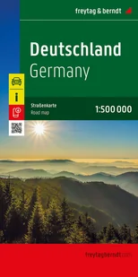 Mapa Niemcy 1:500 000 - książka - Obcojęzyczne przewodniki, mapy i atlasy - miniaturka - grafika 1
