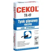Tynki - Tynk gipsowy ręczny Cekol TR-49 20 kg - miniaturka - grafika 1