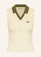 Koszulki i topy damskie - Lacoste Funkcyjna Koszulka Polo lila - LACOSTE - miniaturka - grafika 1