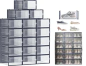 Pokrowce na ubrania - 18X Pudełko Organizer Na Buty Składane Zestaw Pudełek Do Rozmiaru 44 Duże - miniaturka - grafika 1