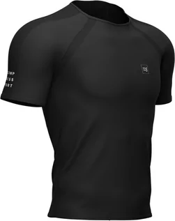 Koszulki sportowe męskie - Compressport SS Training T-Shirt Men, black XL 2020 Koszulki do biegania 24006276 - grafika 1