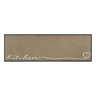 Beżowy chodnik Zala Living Kitchen, 50x150 cm - Dywany - miniaturka - grafika 1