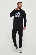 Dresy męskie - adidas dres męski kolor czarny - miniaturka - grafika 1