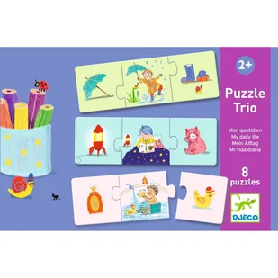 Puzzle trio ŻYCIE CODZIENNE DJ08253 - Puzzle - miniaturka - grafika 1