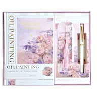 Szkolne artykuły papiernicze - Notes, Zestaw Prezentowy Z Serii Oil Painting Różowy - miniaturka - grafika 1