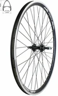 Koła rowerowe - Koło tylne 27,5" obręcz stożkowa czarna, piasta aluminiowa czarna, łożyska maszynowe na nakrętki, szprychy czarne - miniaturka - grafika 1