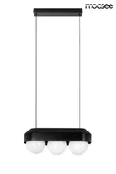 Lampy sufitowe - Lampa wisząca MOOSEE DROPS 3 czarna - miniaturka - grafika 1