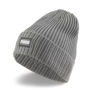 Czapka zimowa unisex Puma RIBBED CLASSIC CUFFLESS szara 02403803-Dorośli - Czapki damskie - miniaturka - grafika 1