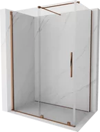 Kabiny prysznicowe - Mexen Velar kabina prysznicowa rozsuwana 160x70 cm, transparent, różowe złoto - 871-160-070-01-60 - miniaturka - grafika 1