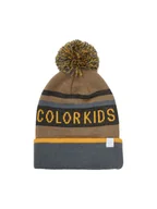 Czapki dla dzieci - Color Kids Czapka w kolorze jasnobrązowo-szarym - miniaturka - grafika 1