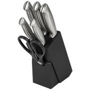 Noże kuchenne - Classbach 7-częściowy zestaw noży MBS 4018, czarny - miniaturka - grafika 1