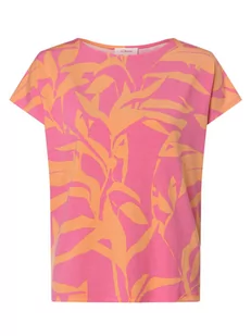 s.Oliver - T-shirt damski, wyrazisty róż|pomarańczowy - Koszulki i topy damskie - miniaturka - grafika 1