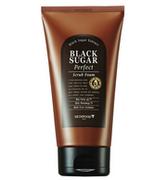 Peelingi i scruby do twarzy - Skinfood Black Sugar Perfect Scrub Foam 180ml - miniaturka - grafika 1