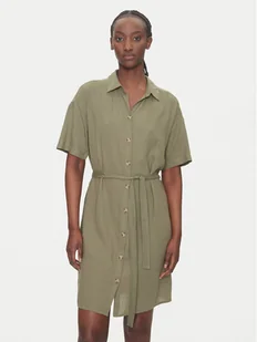 Vero Moda Sukienka koszulowa Thea 10333791 Zielony Loose Fit - Sukienki - miniaturka - grafika 1
