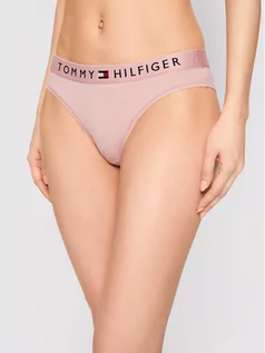 Majtki damskie - Tommy Hilfiger Figi klasyczne Bikini UW0UW01566 Różowy - grafika 1