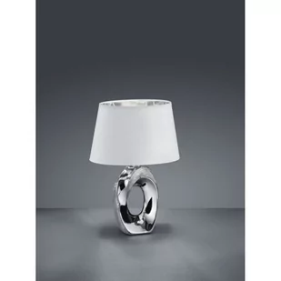 Trio RL Taba R50511089 lampka stołowa biurkowa 1x40W E14 srebrny / biały - Lampy stojące - miniaturka - grafika 1
