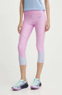 Mizuno legginsy do biegania Impulse Core kolor różowy wzorzyste J2GBB207 - Legginsy - miniaturka - grafika 1