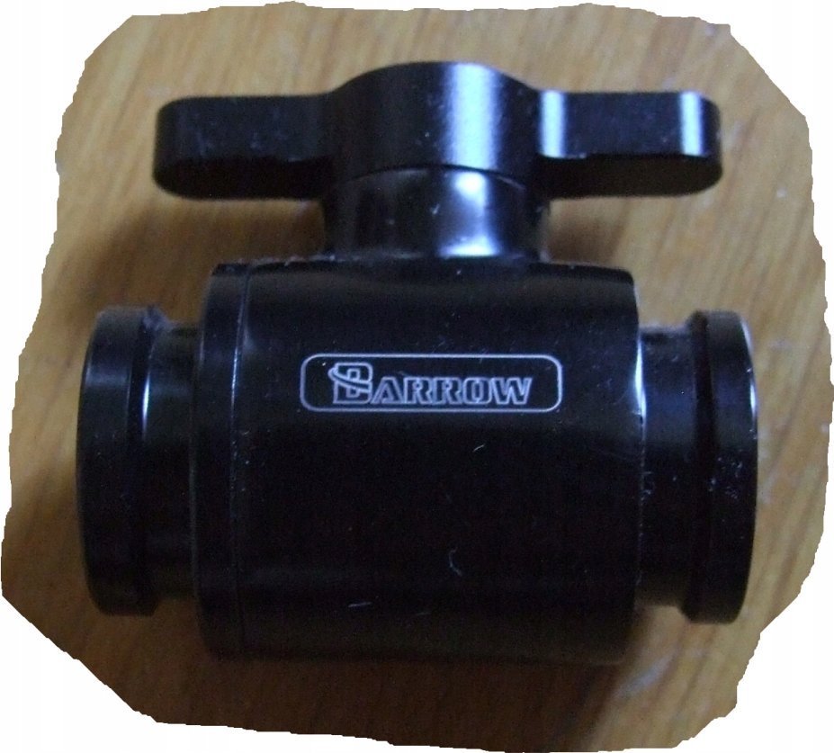 Barrow Barrow Ball Valve 10mm G1/4 Zoll Kugelhahn, schwarz - schwarz